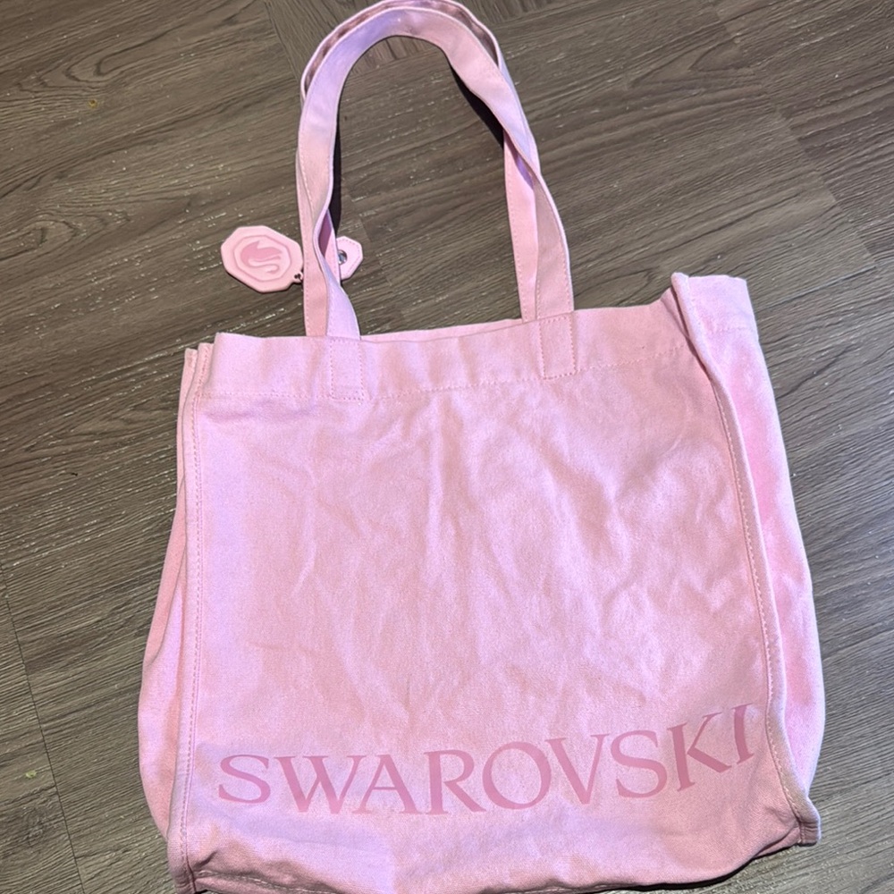 Swarovski Pink Fabric Tote Bag
